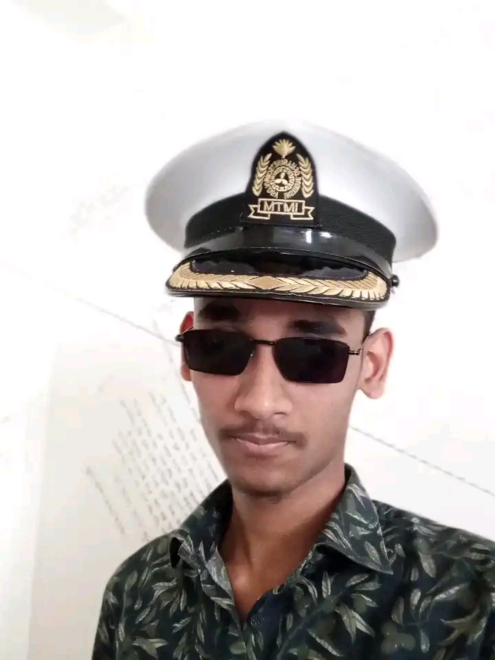 Shamvil Rahman with mariner cap and black sunglass
